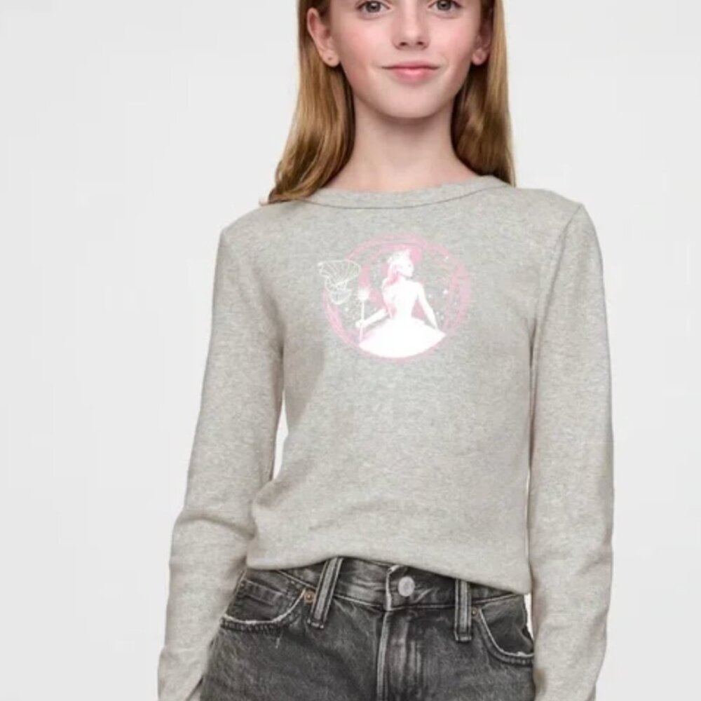 3 for $15 deal/ GAP Wicked Graphic Glinda Long Sleeve T Shirt